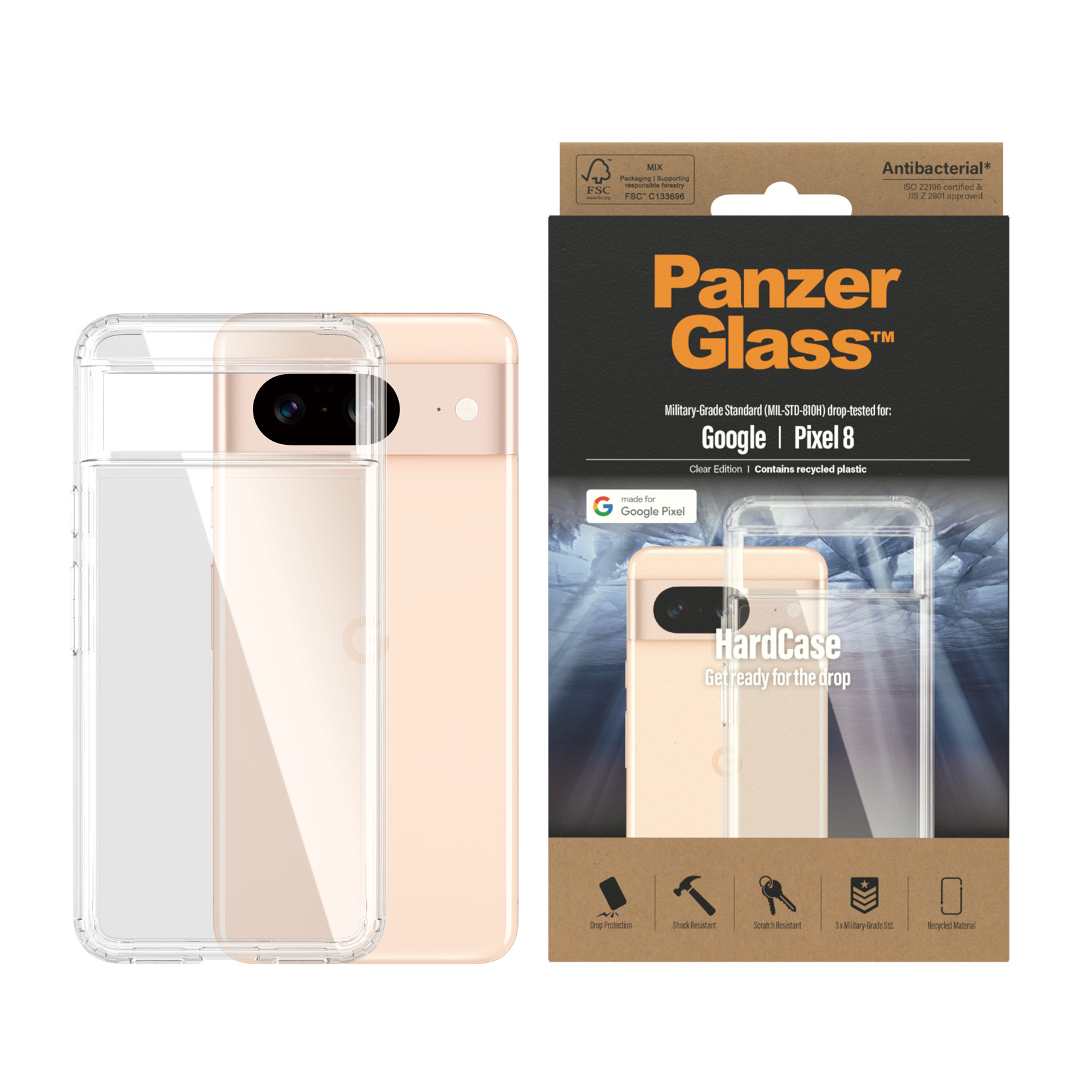 PanzerGlass® HardCase Transparent Google Pixel 8 – image 2