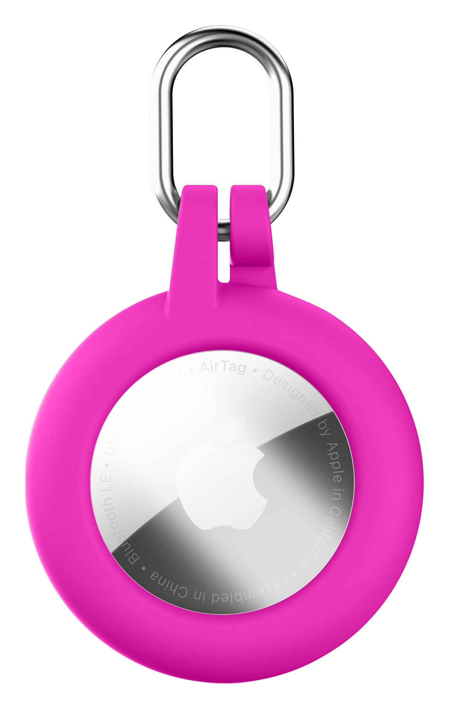 صورة حافظة Cellularline Soft Shell سيليكون لـ Apple AirTag / Tracy Tag - وردي