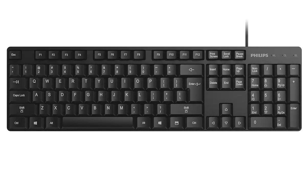 Philips 200 Series SPK6254/01 keyboard Home USB Black