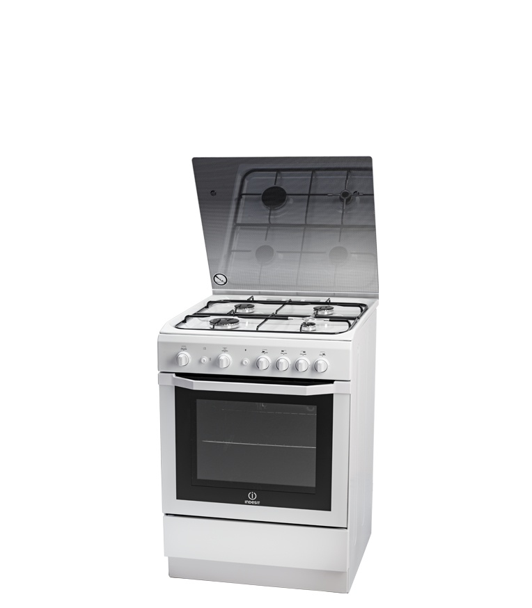 Indesit I6GG1G(W)/RU cooker Freestanding cooker Gas White