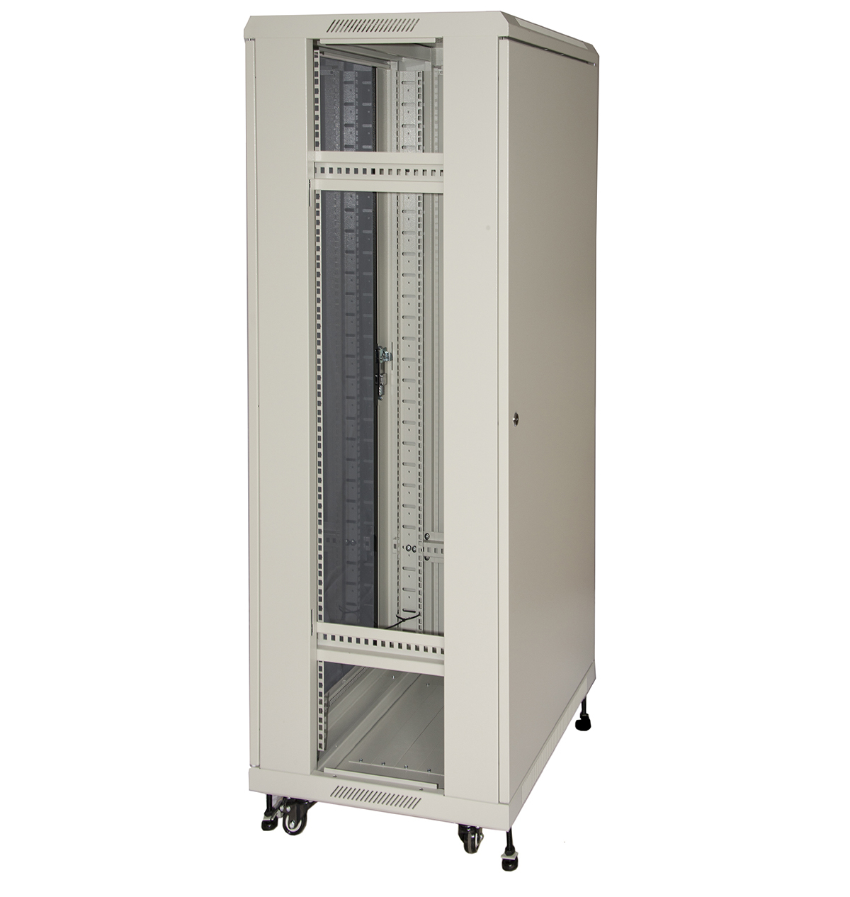LogiLink LK1942U66GR rack cabinet 42U Freestanding rack Grey – image 2