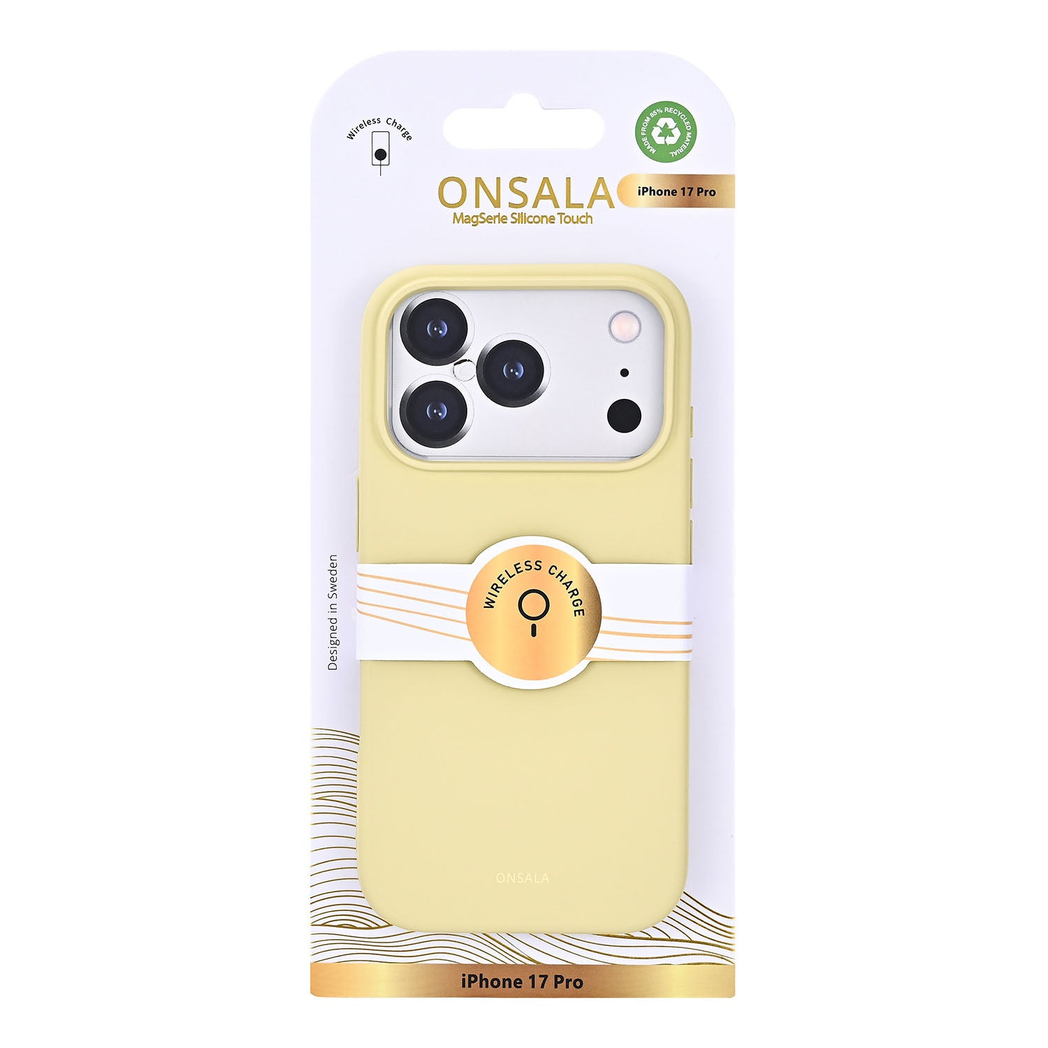 Onsala Phone Case with Silicone Feel Lemon - iPhone 17 Pro/18 Pro – image 2