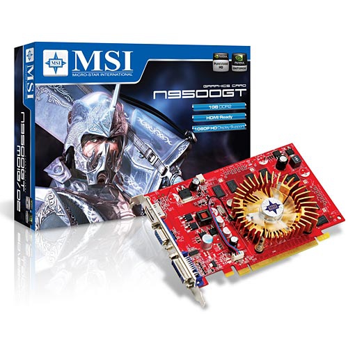 MSI V157-008R graphics card GeForce 9500 GT