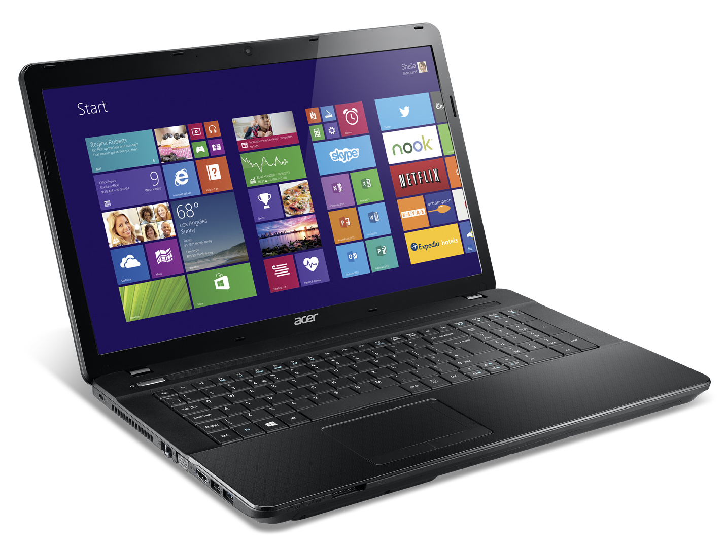 Acer Aspire 772G-54206G50Mnsk Intel® Core™ i5 i5-4200M Laptop 43.9 cm (17.3") HD+ 6 GB DDR3-SDRAM 500 GB HDD Windows 8.1 Black, Silver – image 2