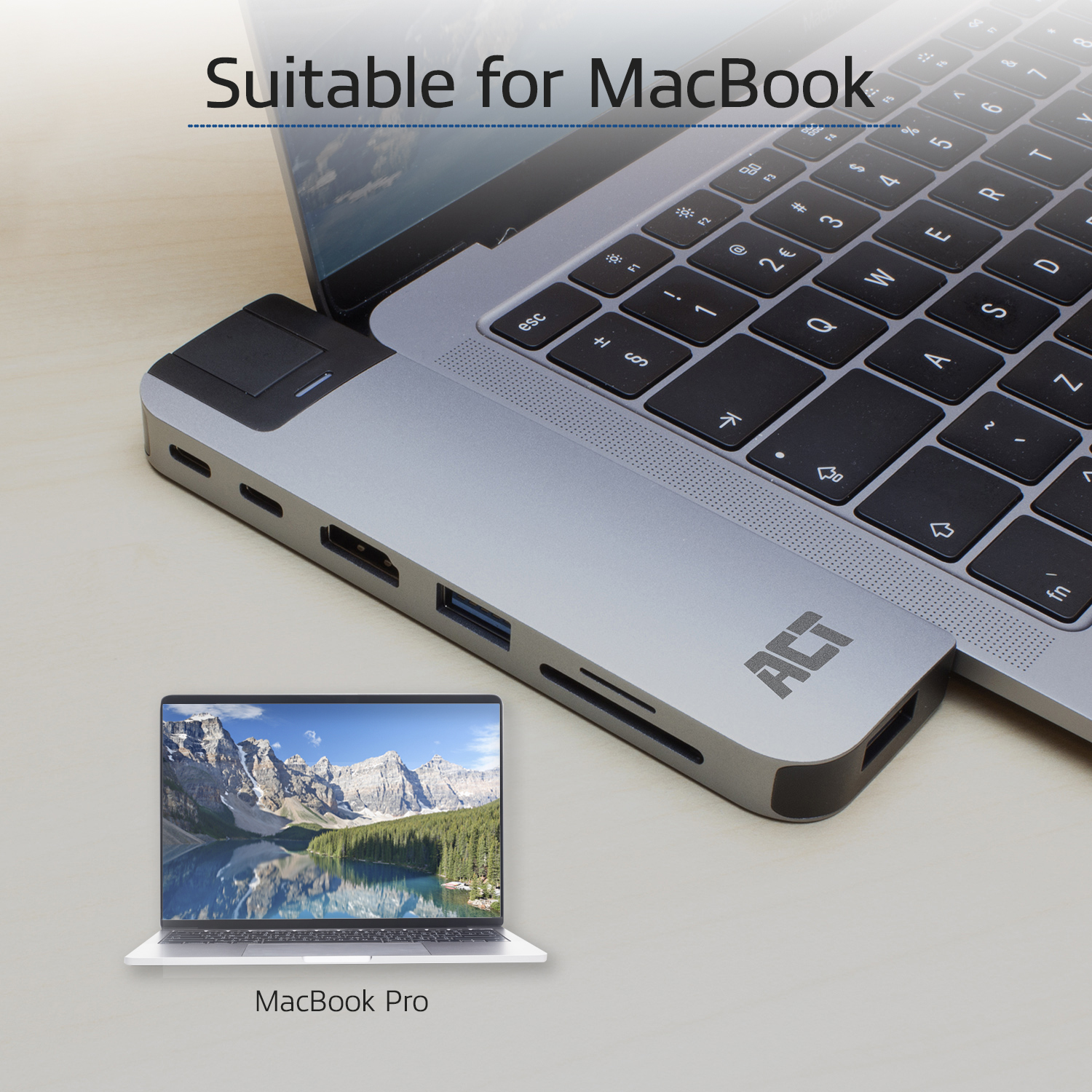 ACT USB-C Thunderbolt™ 3 docking station, HDMI, ethernet, USB hub, card reader, PD pass-through – image 7