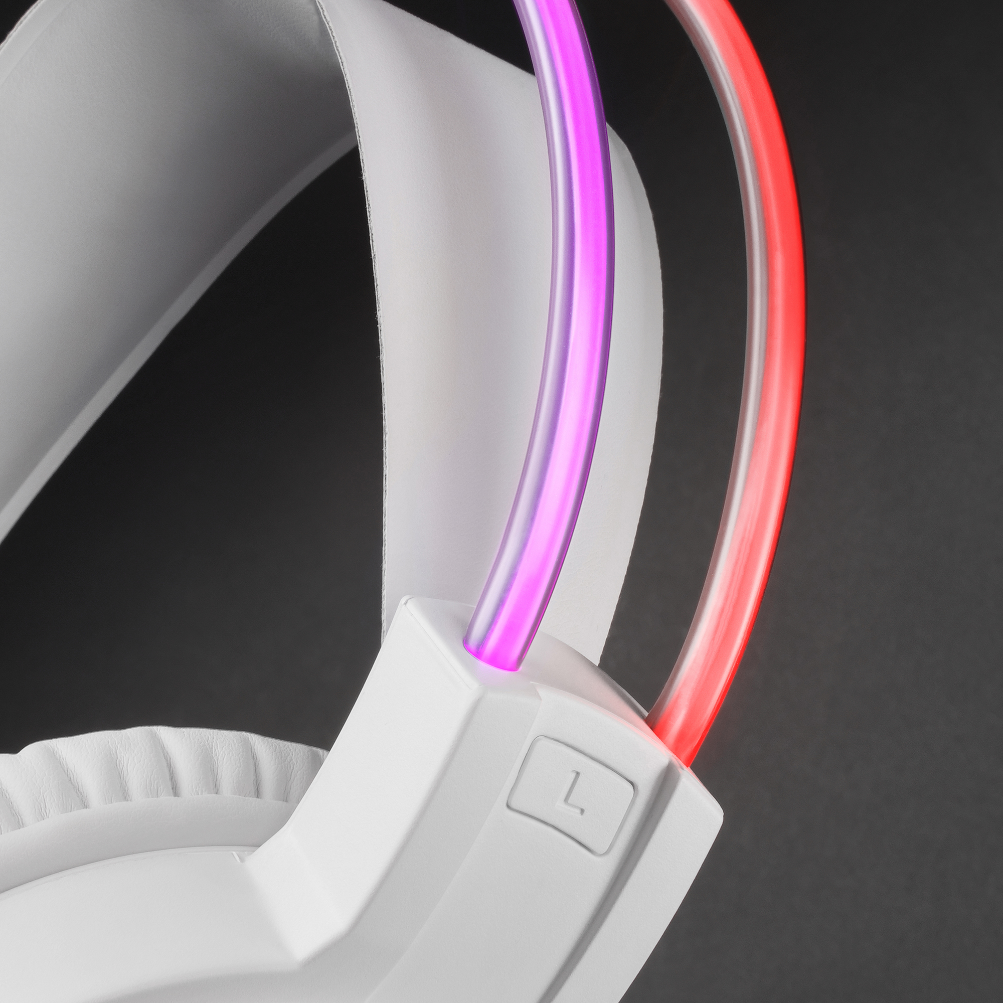 Mars Gaming MHRGBW Chroma RGB Flow Headset Microphone Spatial Sound White – image 3