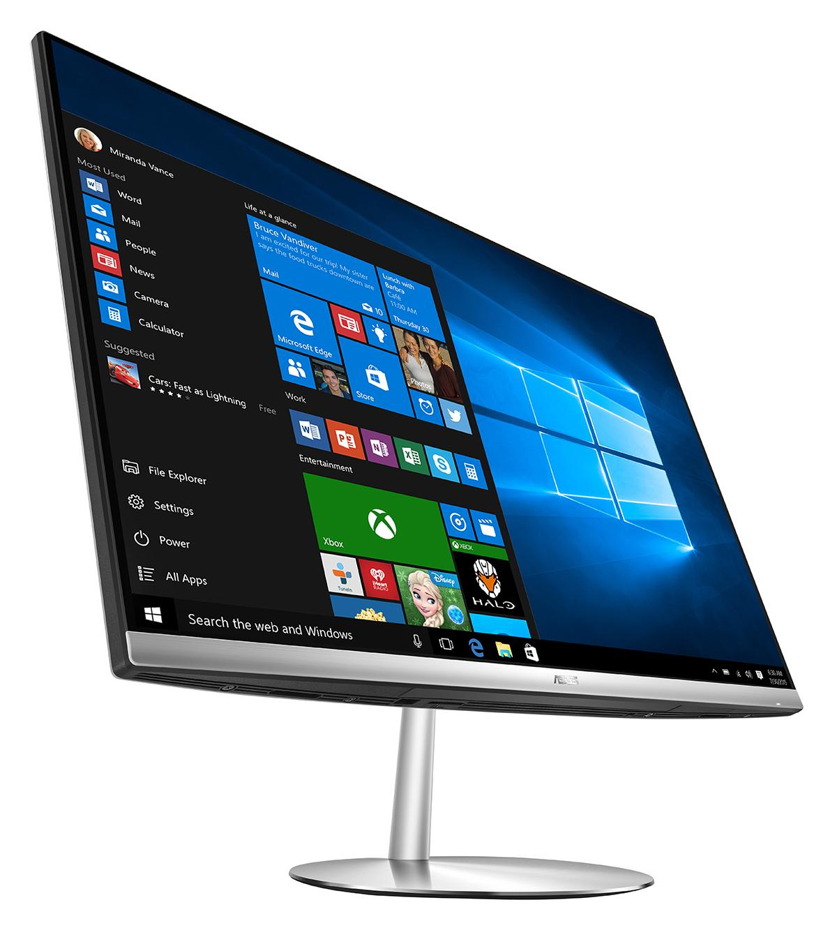 ASUS Zen AiO ZN242GDK-CA010T Intel® Core™ i7 i7-8750H 60.5 cm (23.8″) 1920 x 1080 pixels All-in-One PC 16 GB DDR4-SDRAM 1.25 TB HDD+SSD NVIDIA® GeForce® GTX 1050 Windows 10 Pro White image 2