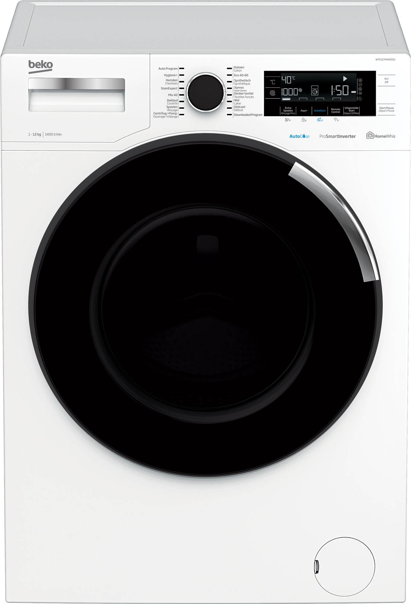 Beko WTE12744XDOS1 — vue 1 sur 5