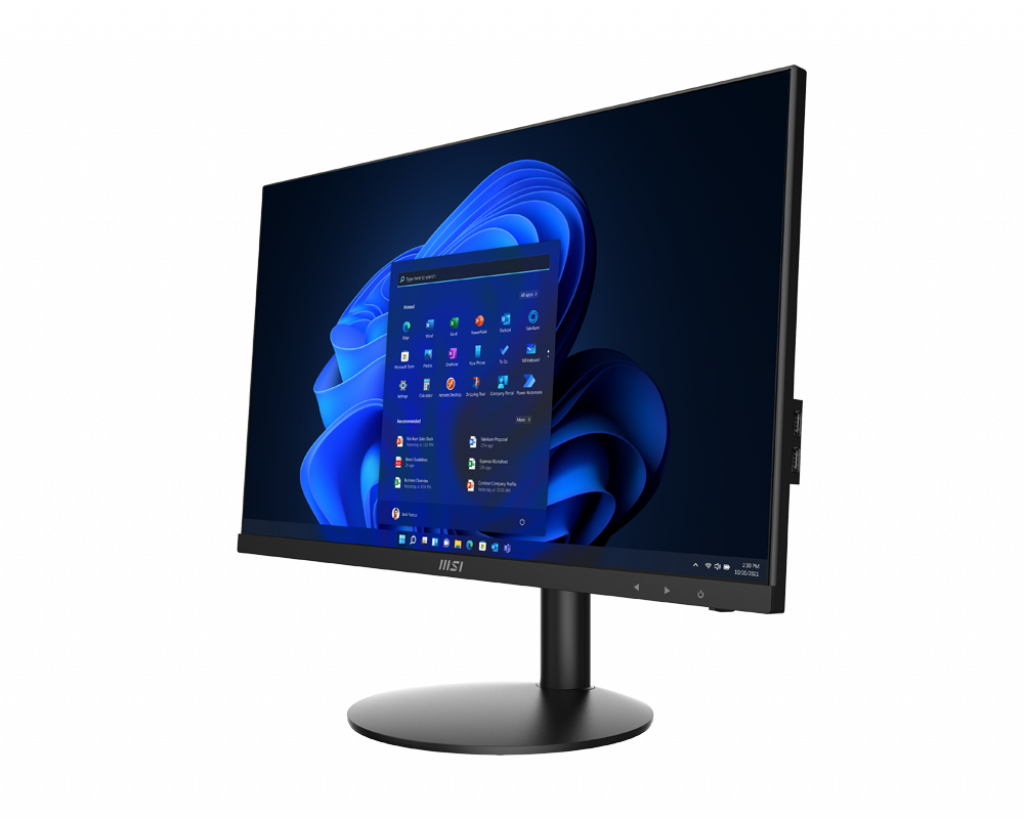 MSI Pro AP241Z 5M-015DE AMD Ryzen™ 5 5600G 60.5 cm (23.8″) 1920 x 1080 pixels All-in-One PC 8 GB DDR4-SDRAM 512 GB SSD Windows 11 Home Wi-Fi 6E (802.11ax) Black image 3