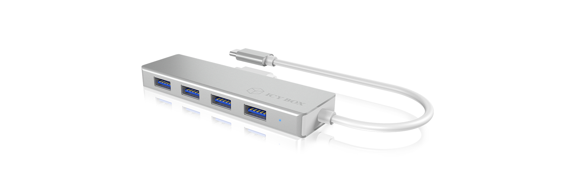 ICY BOX IB-HUB1425-C3 USB 3.2 Gen 1 (3.1 Gen 1) Type-C 5000 Mbit/s Silver – image 3