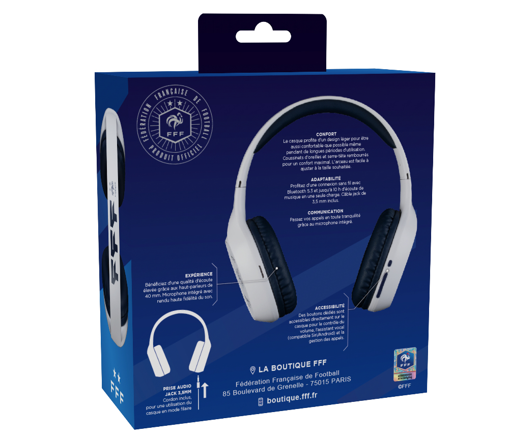 Konix 76791118865 headphones/headset Wired & Wireless Head-band Gaming Bluetooth White – image 7