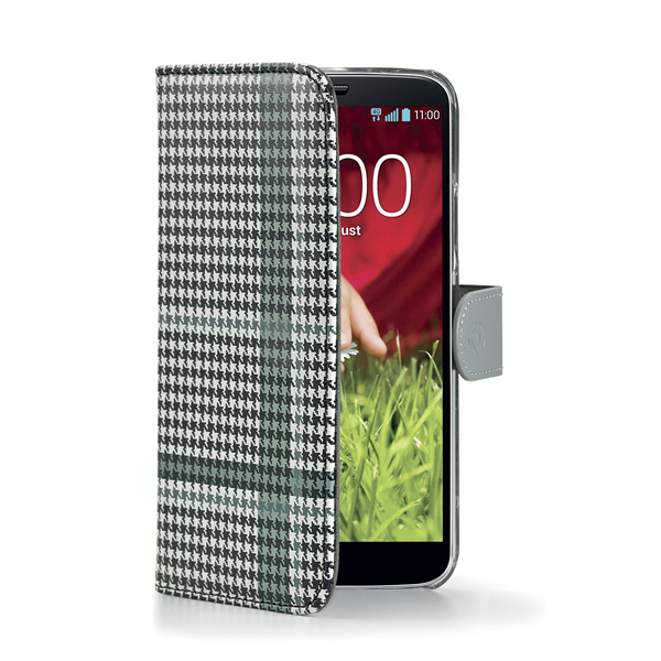Celly PDPAGEG2BK mobile phone case Wallet case Black, White