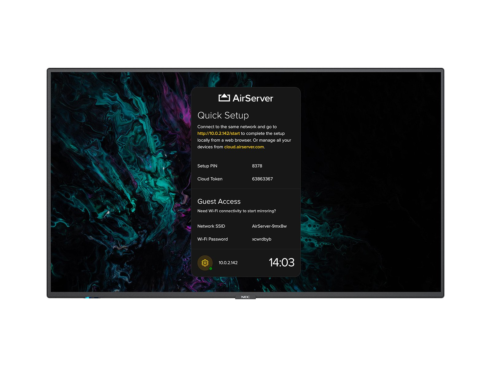 NEC MultiSync M551 Digital signage flat panel 139.7 cm (55") IPS Wi-Fi 500 cd/m² Black 24/7