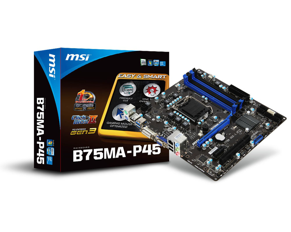 MSI B75MA-P45 Intel B75 LGA 1155 (Socket H2) micro ATX – image 2