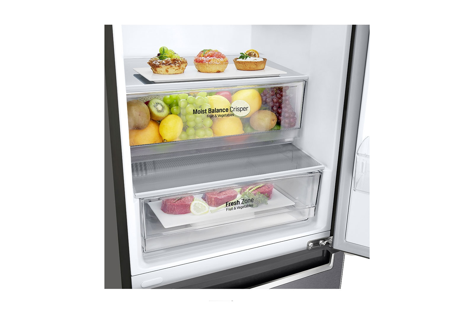 LG GBB61DSHMN Freestanding 341 L E Graphite - Image 4