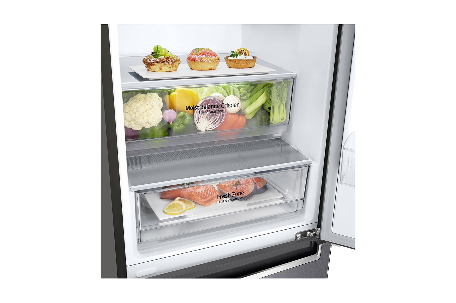 LG GBB61DSHMN Freestanding 341 L E Graphite - Image 3