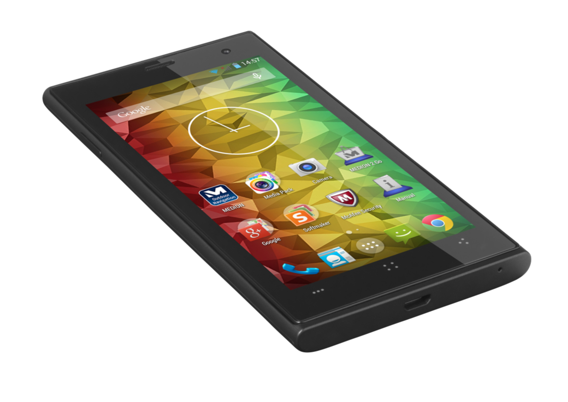 MEDION LIFE P4502 11.4 cm (4.5") Dual SIM Android 4.4 3G Micro-USB 1 GB 8 GB Black – image 3