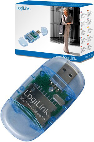 LogiLink CR0015 card reader USB 2.0 Blue – image 2