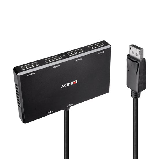 Lindy 4 Port Display Port 1.2 MST Hub – image 2