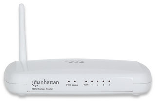 Manhattan 525459 wireless router Fast Ethernet White