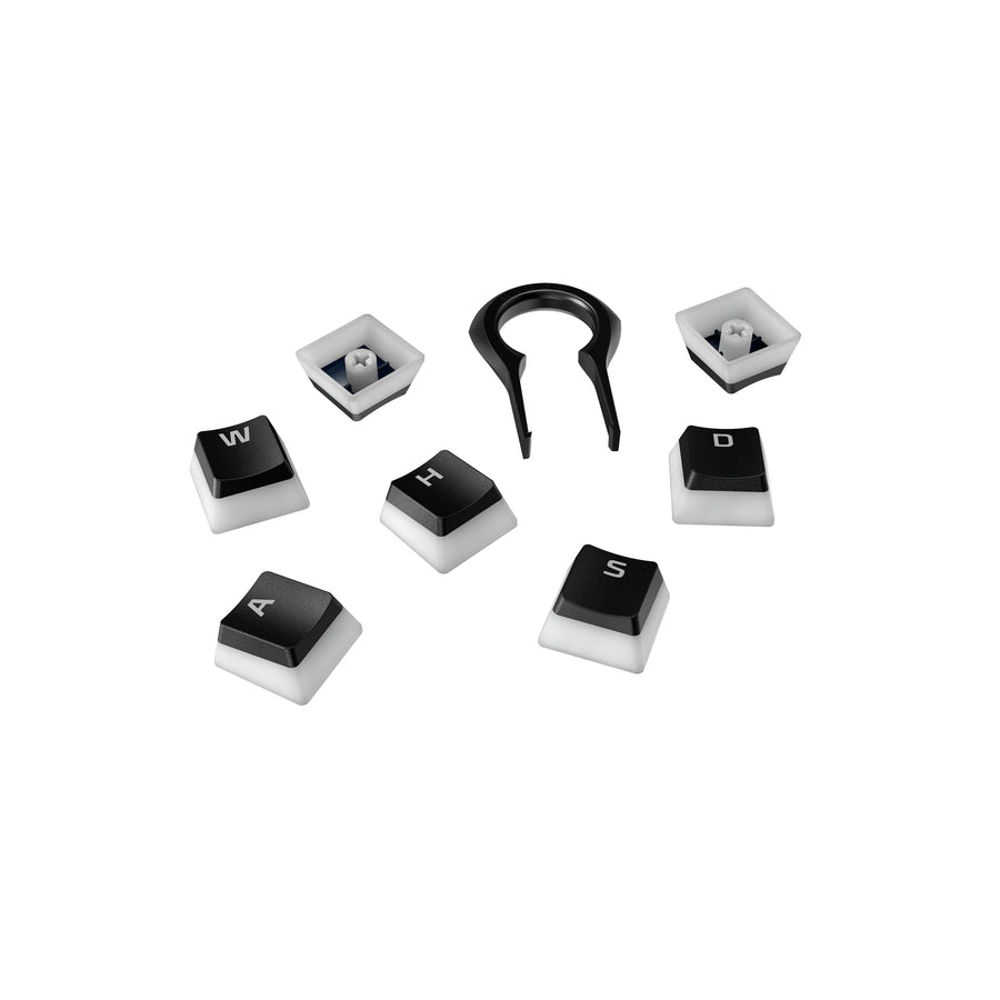 صورة أغطية مفاتيح HyperX Pudding - طقم كامل - PBT - أسود (تخطيط أمريكي)
