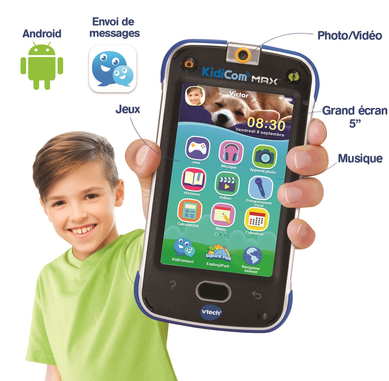 VTech KidiCom Max Bleu – image 5