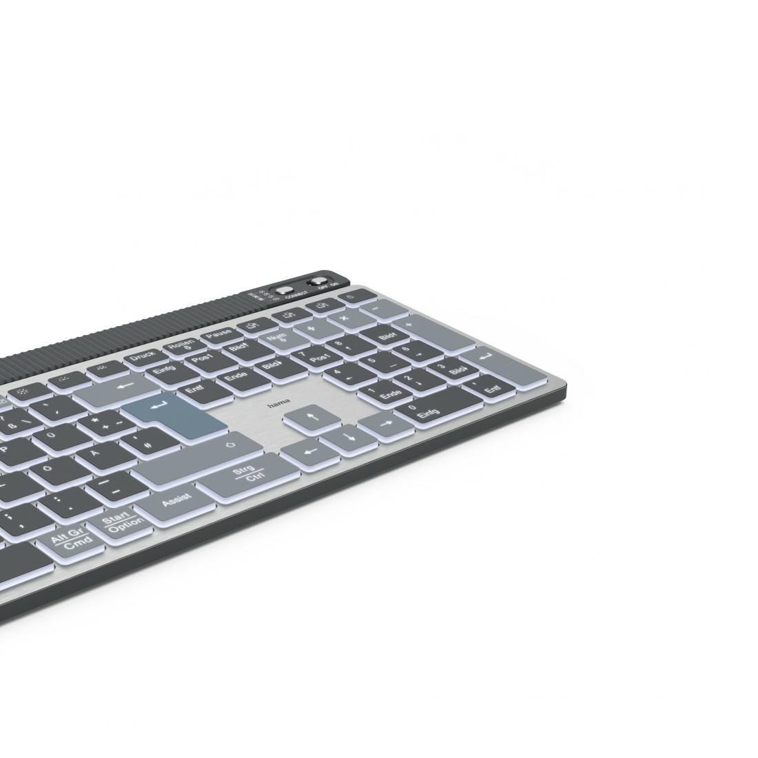 Hama WK-750 keyboard Home/Office Bluetooth QWERTZ German Anthracite, Black, Blue – image 3