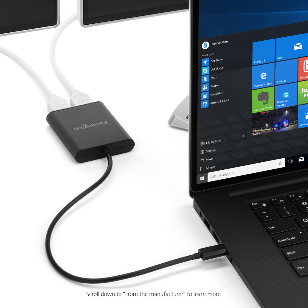 Kensington USB-C to Dual DisplayPort 1.2 Video Adapter – image 8