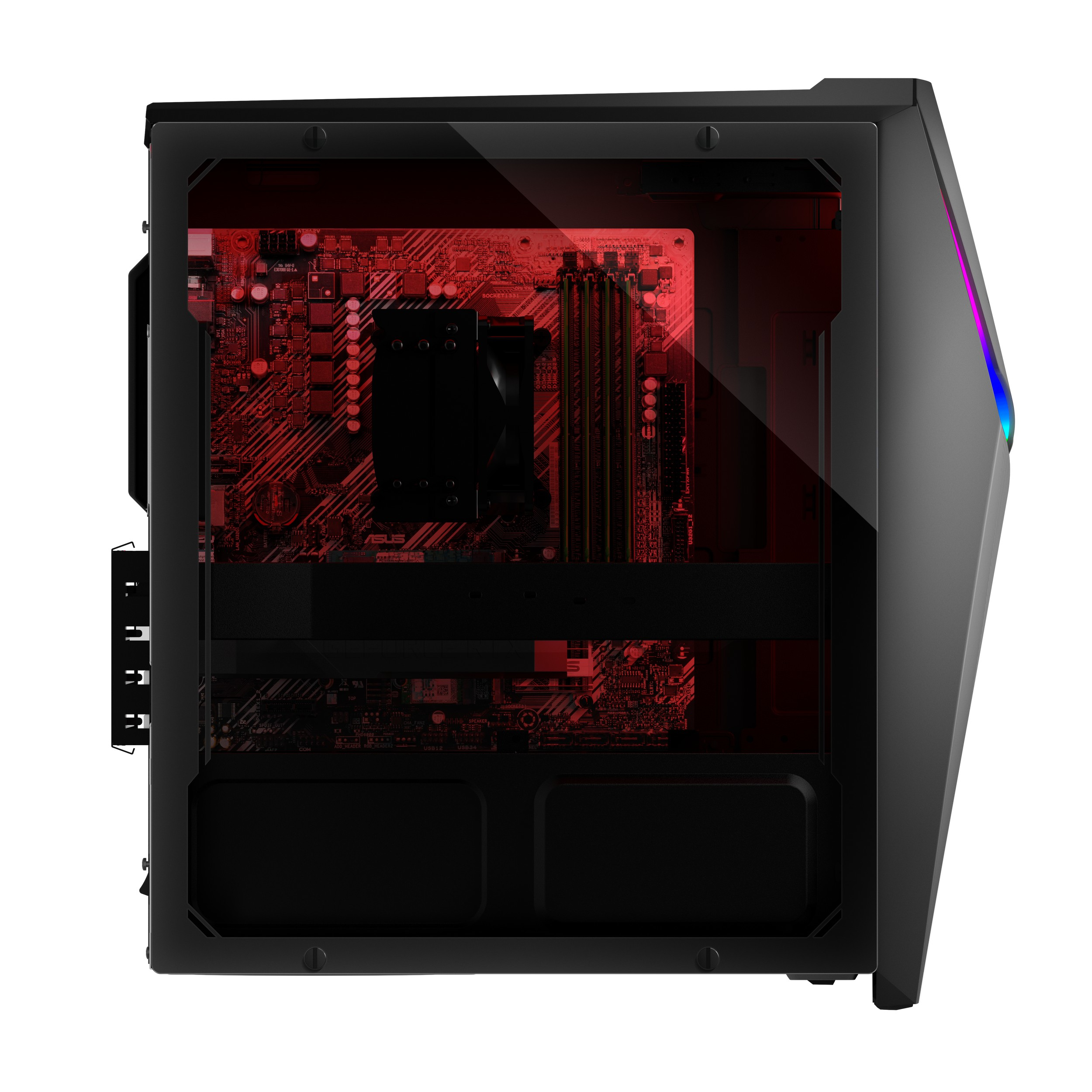 Desktop asus rog strix g10dk amd r7 5700g disco duro 1tb+512gb ssd ram 16 gb windows 10 home