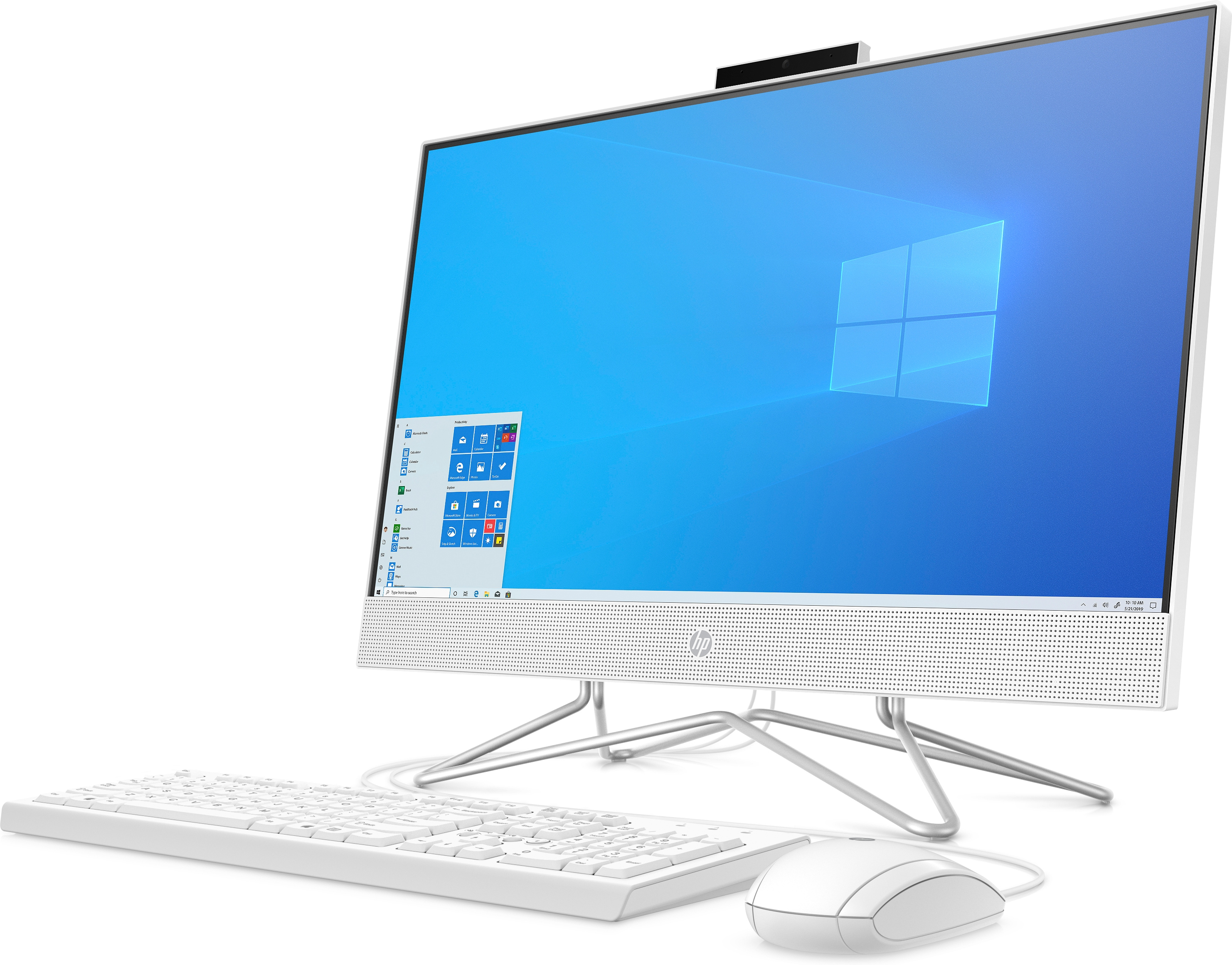 HP 24-df1001na Intel® Core™ i5 i5-1135G7 60.5 cm (23.8″) 1920 x 1080 pixels All-in-One PC 8 GB DDR4-SDRAM 256 GB SSD Windows 11 Home Wi-Fi 5 (802.11ac) White image 2