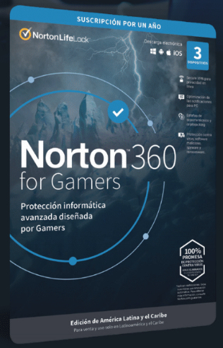 21415299 ESD Norton 360 For Gamers / Total Security 3 Dispositivo 1 Año UPC 