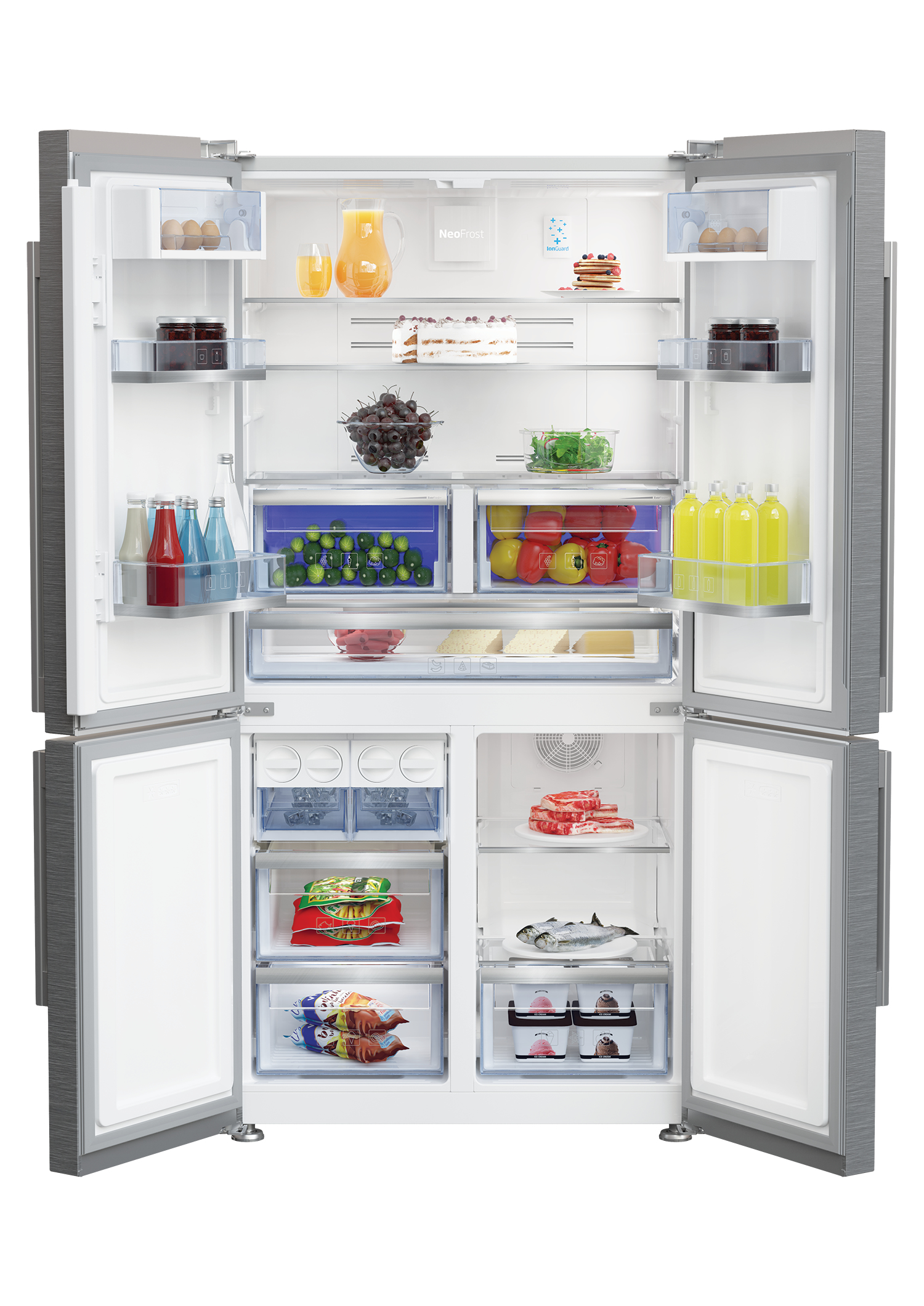 Beko GN1416231ZXN side-by-side refrigerator Freestanding – image 3