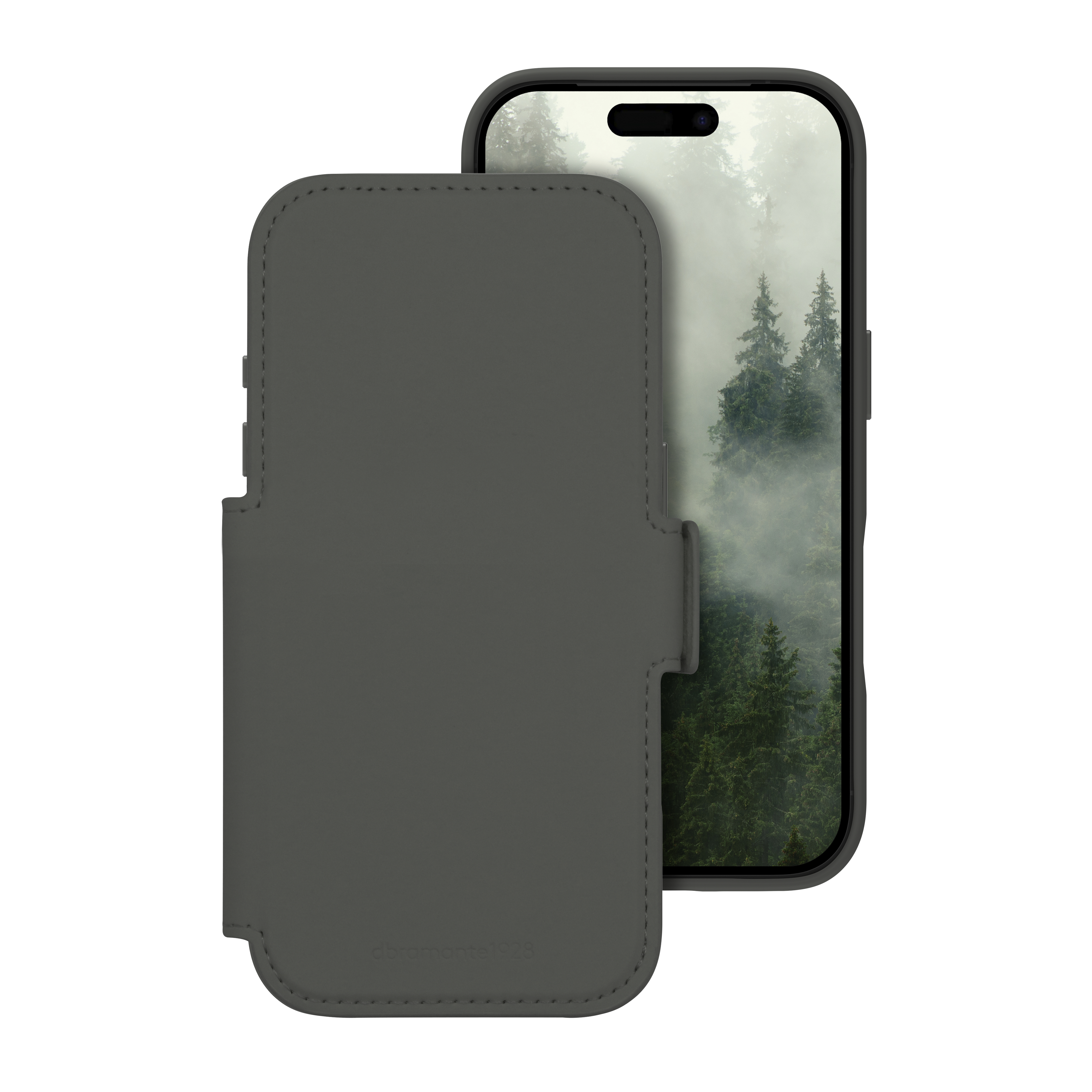 dbramante1928 Lynge - Flip cover for mobile phone - MagSafe compatibility - forest shadow - for Apple iPhone 17 Pro
