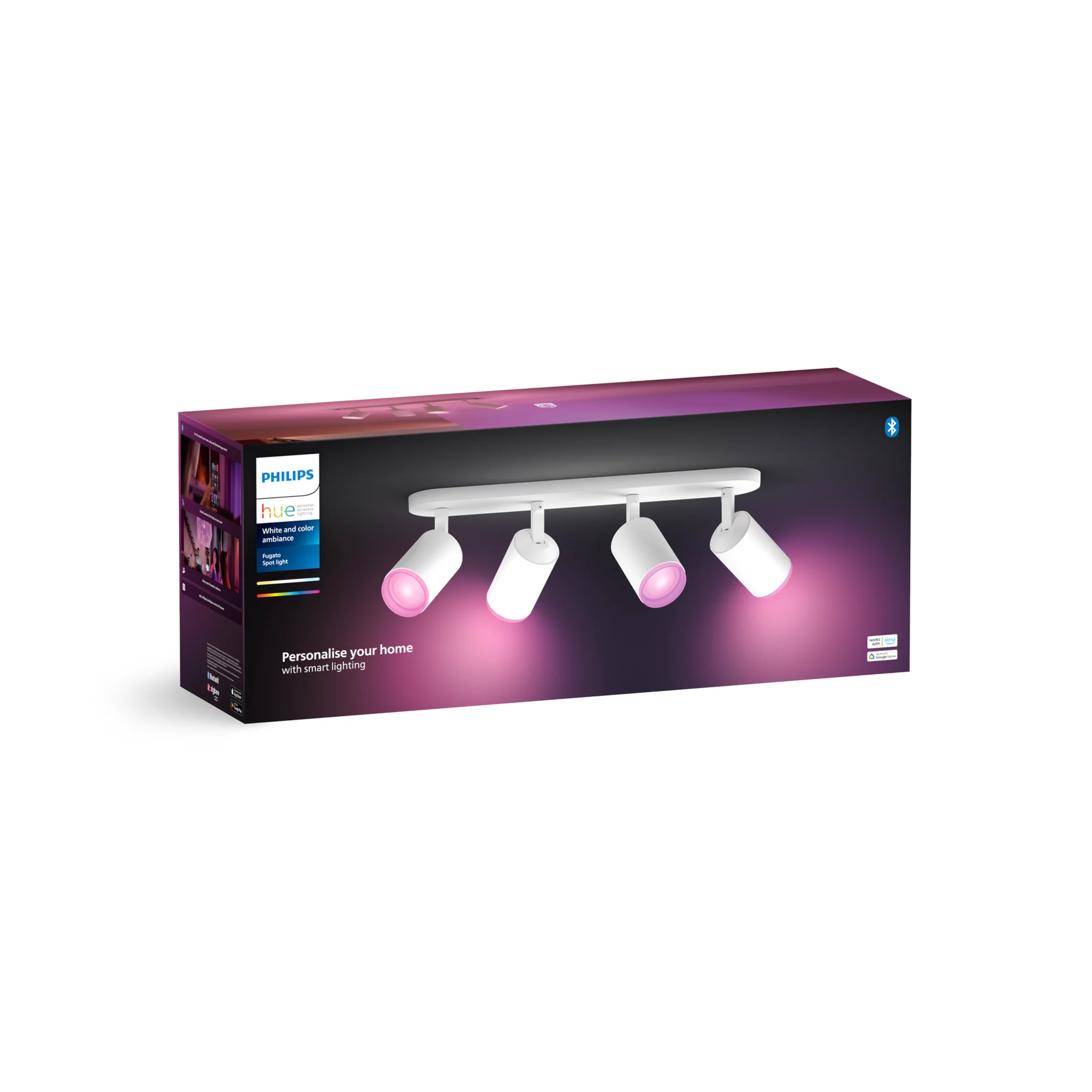 Philips by Signify Philips Hue White and colour ambience Fugato quadruple spotlight – image 5
