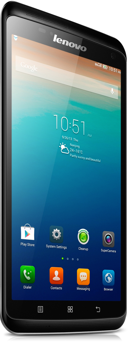 Lenovo S930 15.2 cm (6") Dual SIM Android 4.2 3G Micro-USB 1 GB 8 GB 3000 mAh Silver – image 1
