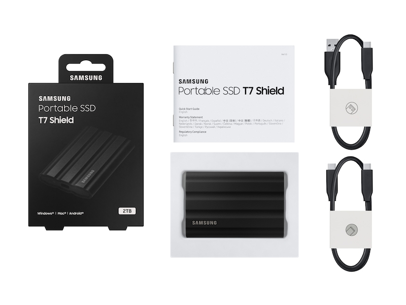 Samsung T7 Shield 1 TB USB Type-C 3.2 Gen 2 (3.1 Gen 2) Black image 3