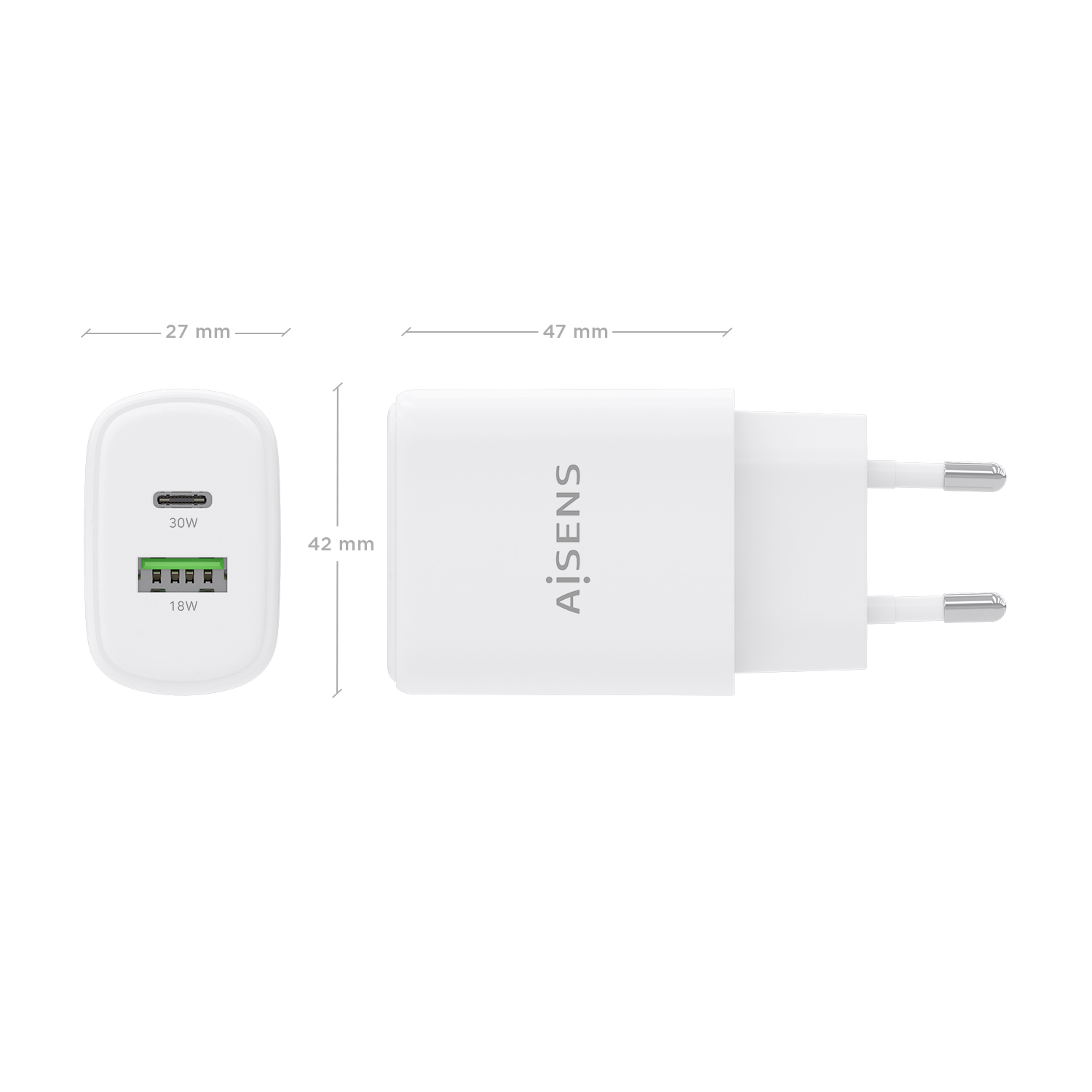 AISENS A110-0977 mobile device charger Digital camera, Mobile phone, Laptop, Smartphone, Tablet, Universal White AC Fast charging Indoor – image 4