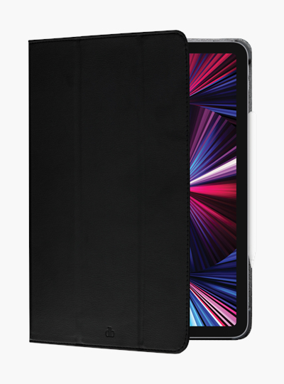 dbramante1928 Oslo - Flip cover for tablet - polyurethane (PU), plastic - black - 11" - for Apple 11-inch iPad Pro Wi-Fi, Wi-Fi + Cellular (2nd generation, 3rd generation)