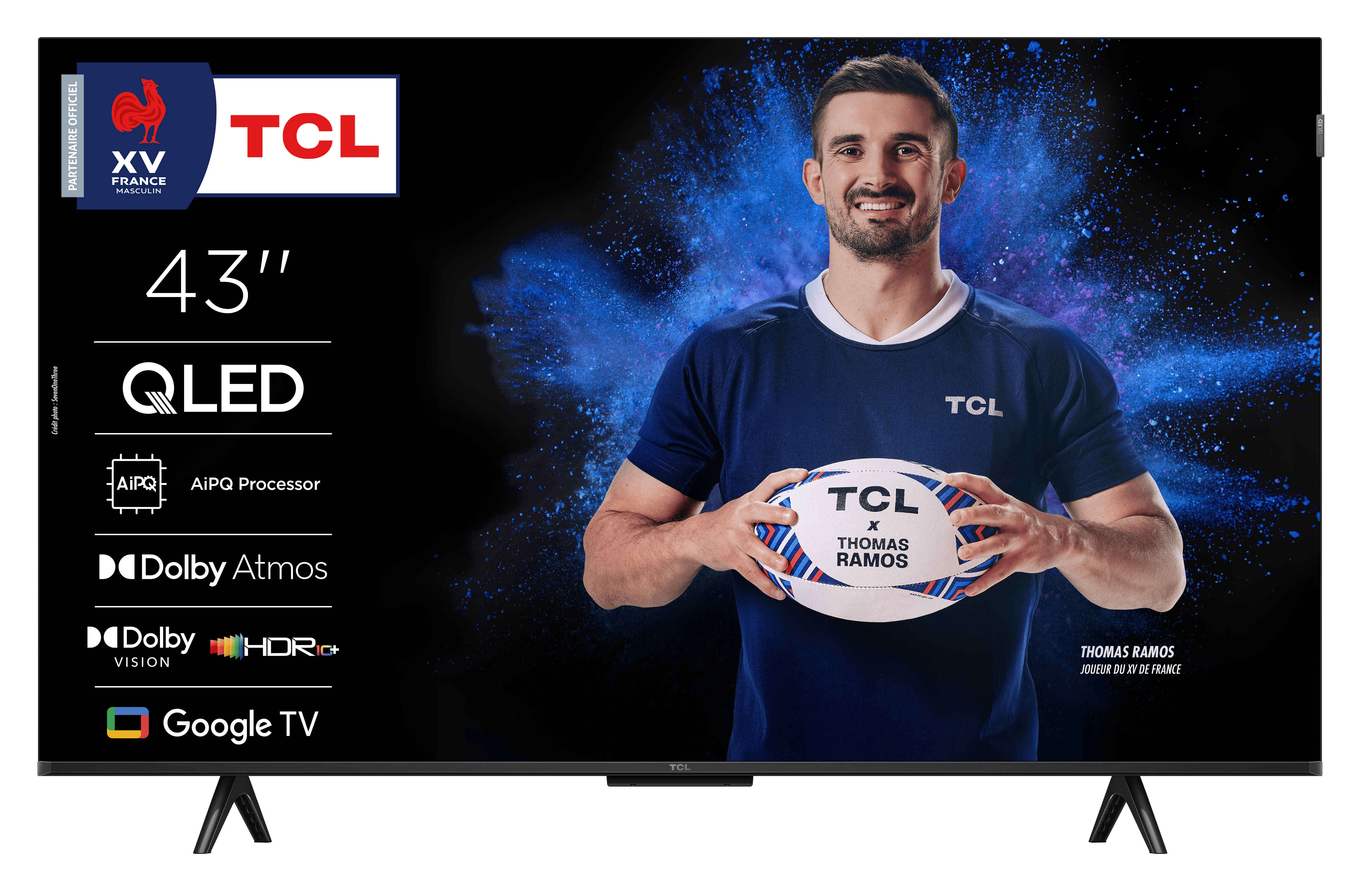 TCL P7K Serie Smart TV QLED 4K 43" 43P7K, Dolby Vision - Atmos, HDR10+, Google TV
