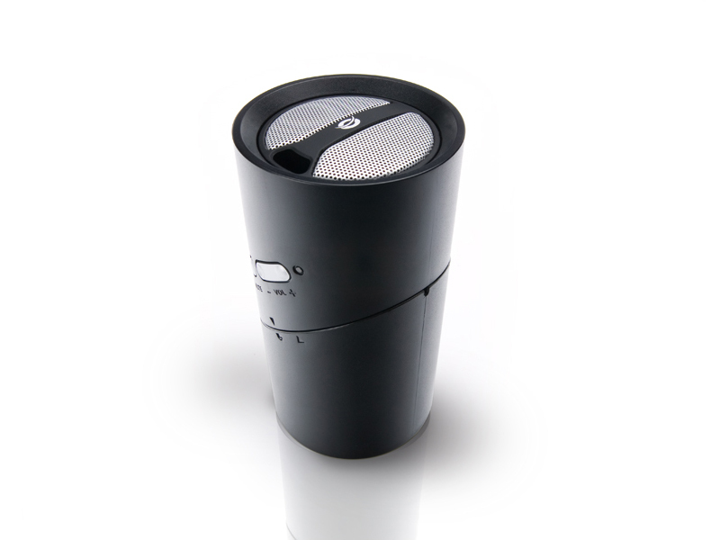 Conceptronic Lounge’n’LISTEN Portable USB Tube Speakers, Black – image 2