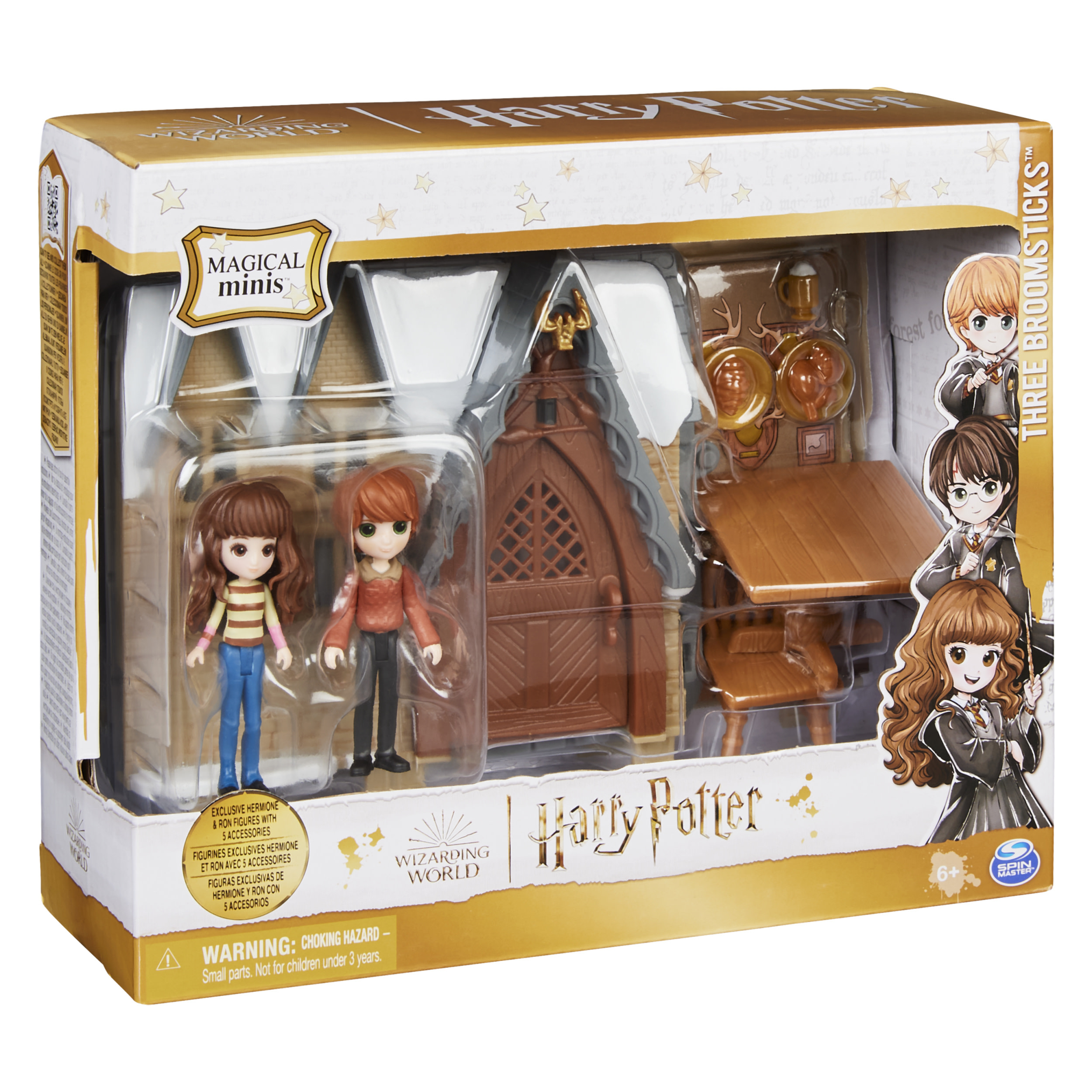 Wizarding World Harry Potter, Magical Minis Honeydukes Sweet Shop with 2  Exclusive Figures and 5 Accessories, Kids Toys for Ages 6 and up