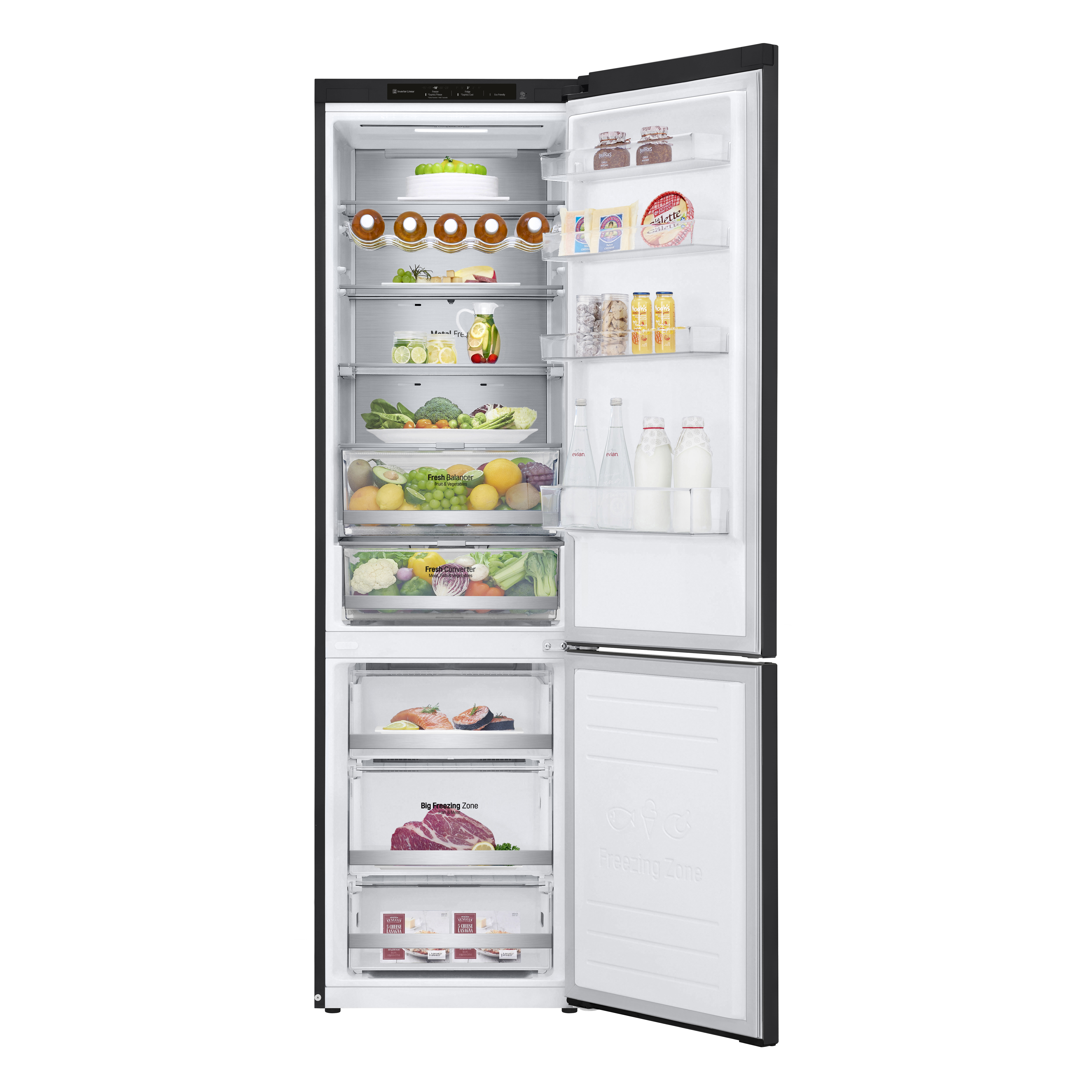 LG GBB72MCVBN Freestanding 384 L B Black - Image 2