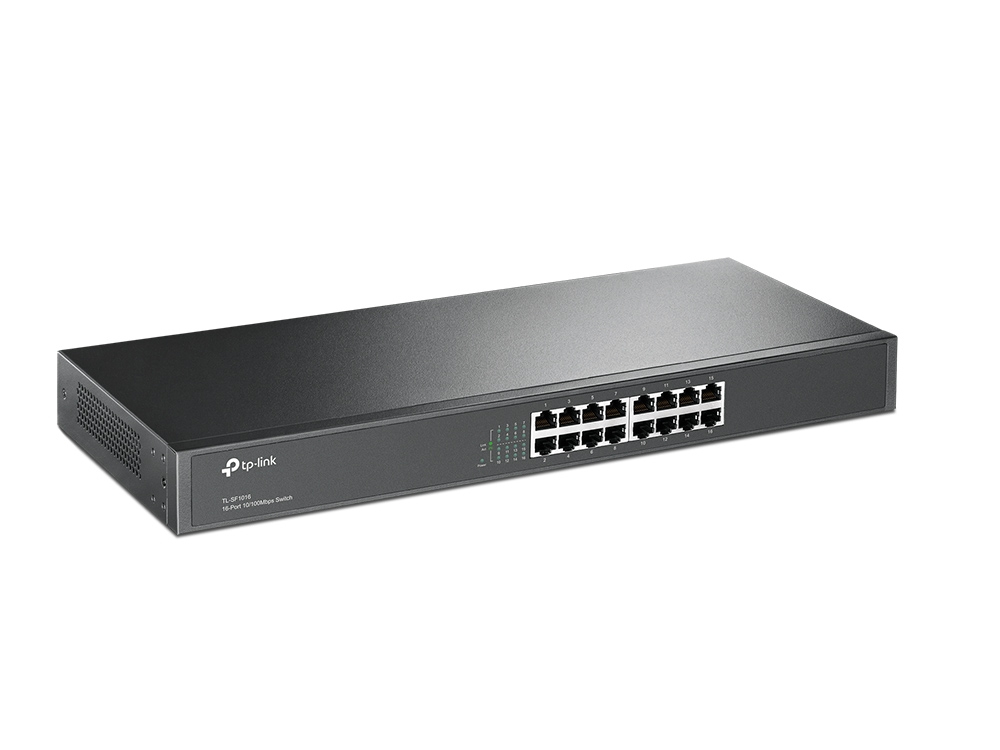 TP-Link TL-SF1016 Unmanaged Fast Ethernet (10/100) 1U Black – image 2
