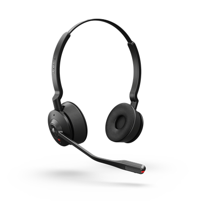 Jabra Engage 55 Stereo (Low Power) - Headset - on-ear - DECT - wireless - USB-A via DECT adapter - UC certified