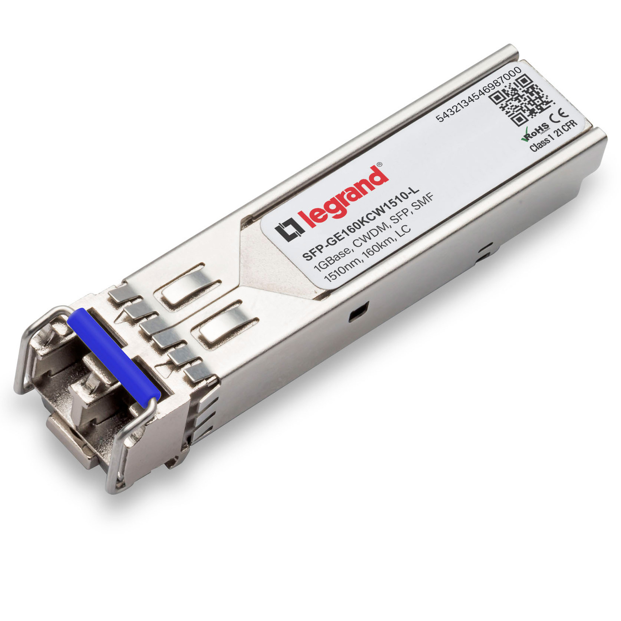 Legrand SFP-GE160KCW1510-L network transceiver module Fiber optic 1000 Mbit/s 1510 nm