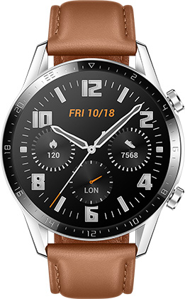 Watch huawei gt2 sport pantalla 1.39" amoled táctil 5 atm color café