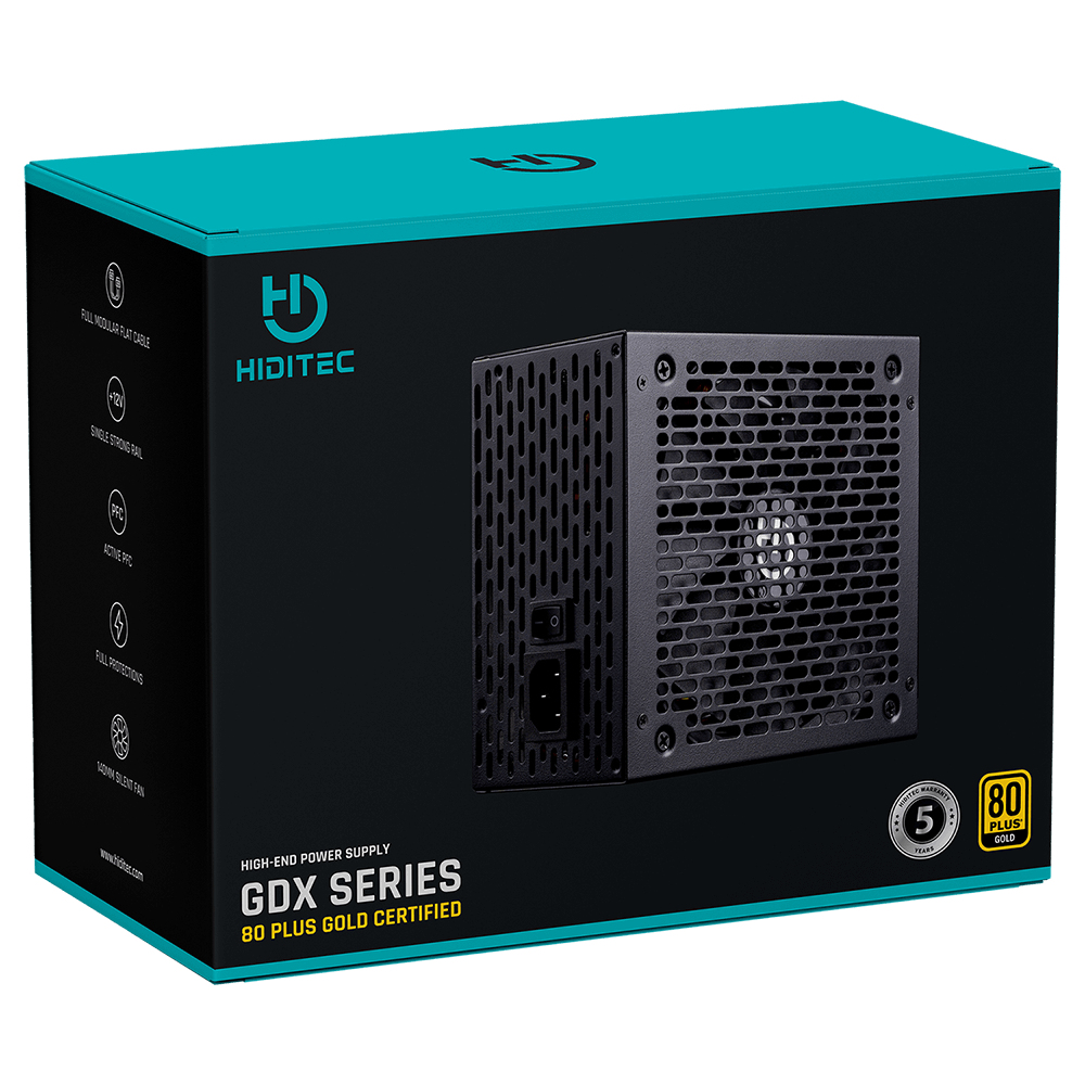Hiditec PSU010029 power supply unit 750 W 20+4 pin ATX ATX Black image 6