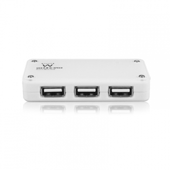 Ewent EW1120 interface hub 480 Mbit/s White – image 2