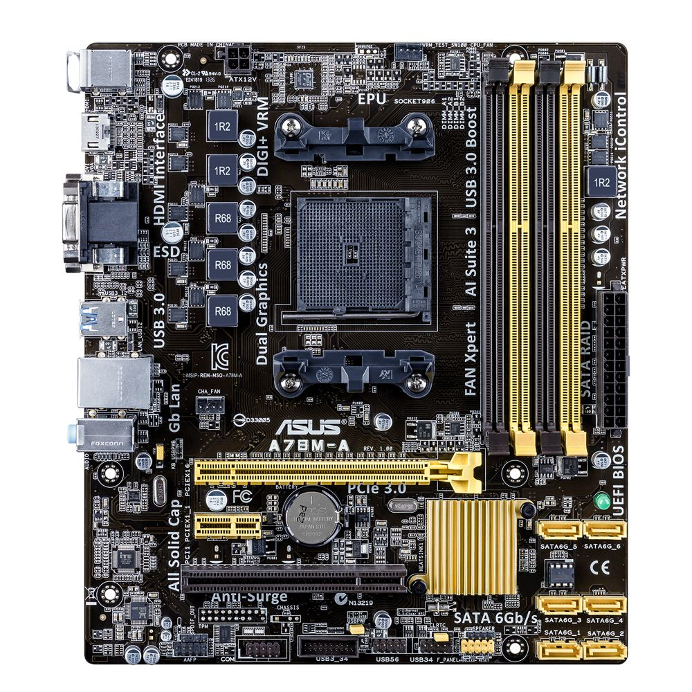 ASUS A78M-A AMD A78 Socket FM2+ micro ATX – image 1