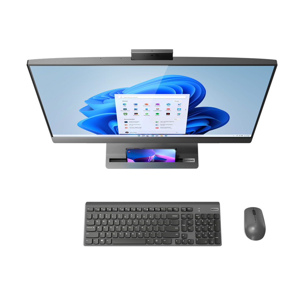 Lenovo IdeaCentre AIO 5 27IAH7 Intel® Core™ i7 i7-12700H 68.6 cm (27″) 2560 x 1440 pixels All-in-One PC 16 GB DDR5-SDRAM 1 TB SSD Windows 11 Home Wi-Fi 6 (802.11ax) Grey image 3